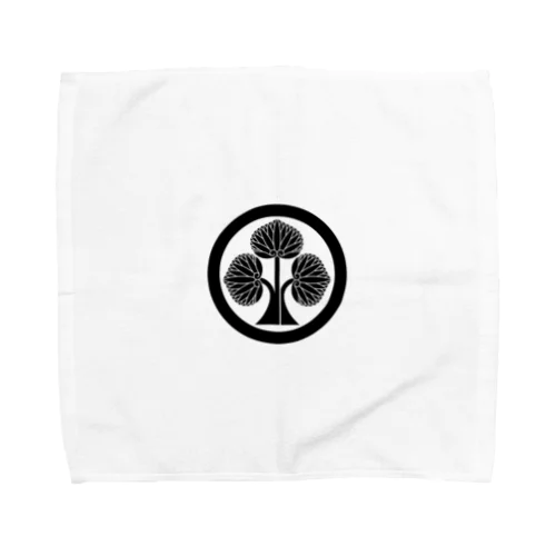 丸にたち葵　 Towel Handkerchief