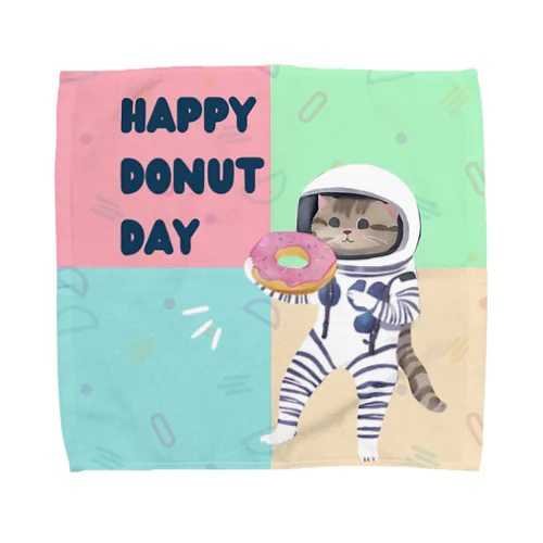 HAPPY DONUT DAY タオルハンカチ