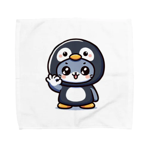 OKサイン着ぐるみネコ Towel Handkerchief