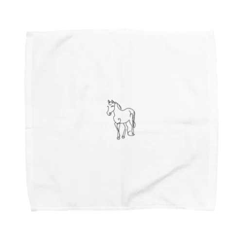 ラインアート　恐竜 Towel Handkerchief