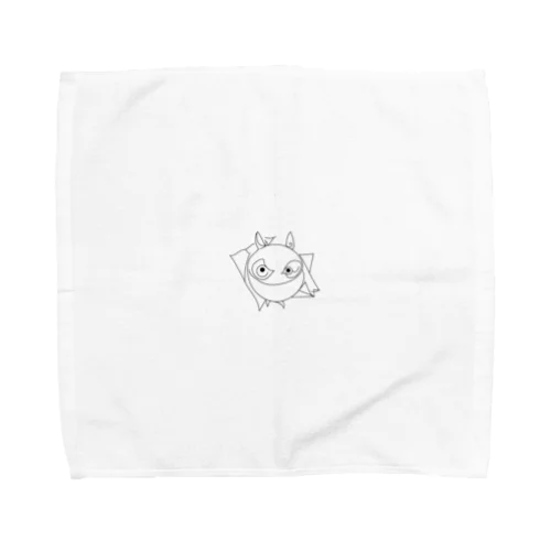 ラインアート　モンスター Towel Handkerchief