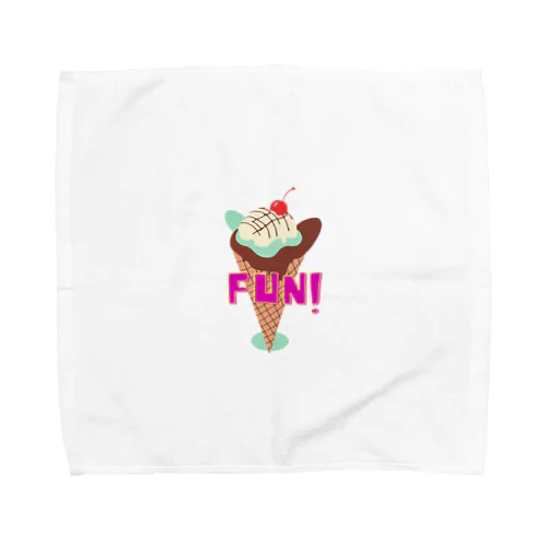 fun！チョコミントアイス Towel Handkerchief