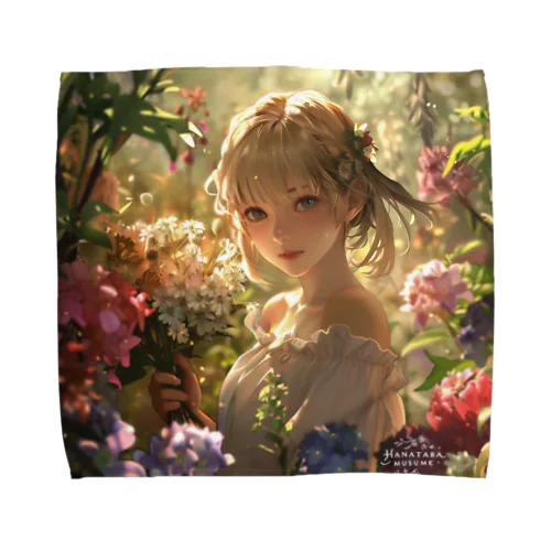 Fantasy Flower Field - Girl's Smile Towel Handkerchief