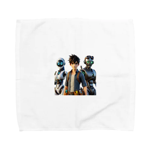 未来都市のロボットたち Towel Handkerchief