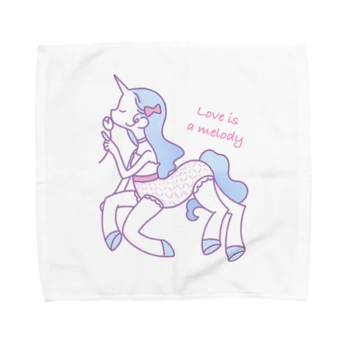 ユニコーンガール Towel Handkerchief