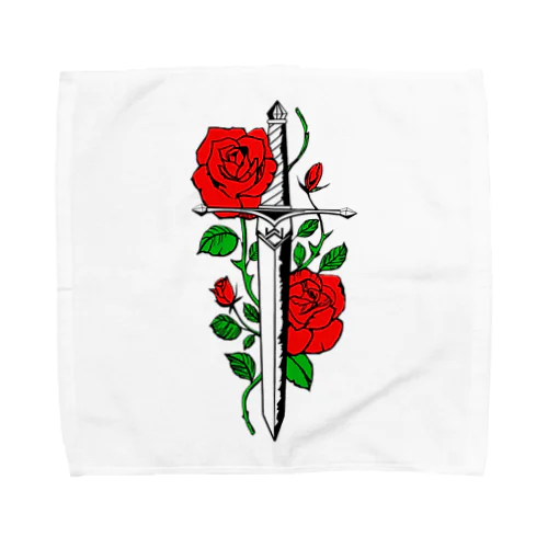 micyorina 「logo」RED 一部しんのすけ Towel Handkerchief