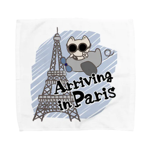 Arriving in Paris Towel Handkerchief