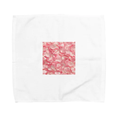 桃色の花びら綺麗 Towel Handkerchief