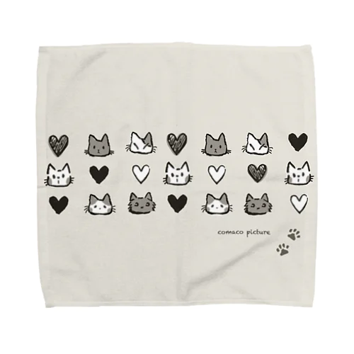 ねこつながり Towel Handkerchief