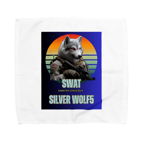 SWATシルバーウルフ5 Towel Handkerchief