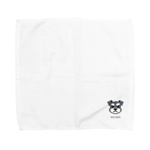 SAJIKA　ミニチュアシュナウザー　Angry　Ver Towel Handkerchief