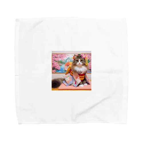 舞妓ネコおにゃん Towel Handkerchief