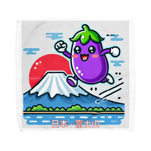 世界を旅するナスビー Towel Handkerchief