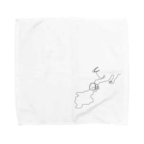 コーヒーぶちまき猫様 Towel Handkerchief