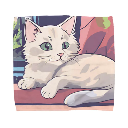 ふわふわ猫ちゃんキーホルダー Towel Handkerchief