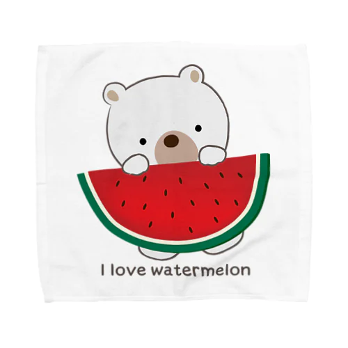 I love watermelon タオルハンカチ