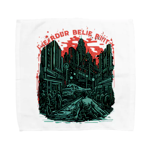 Dystopian Urban Street Towel Handkerchief