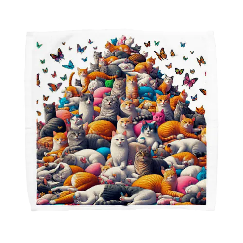 大量猫 Towel Handkerchief