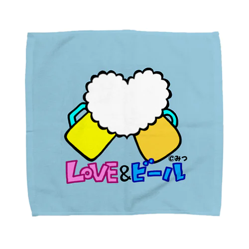 【LOVE&ビール】 Towel Handkerchief