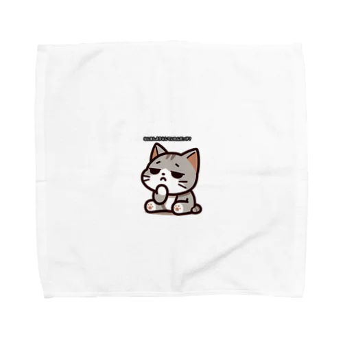 困り顔猫 Towel Handkerchief