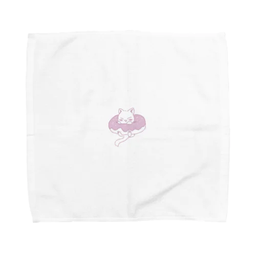 ドーナッツねこちゃん Towel Handkerchief