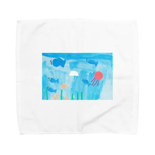 キッズアート　海の中 Towel Handkerchief