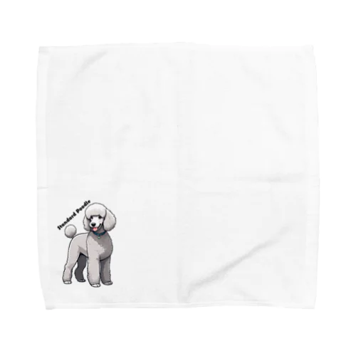 スタンダードプードルグレー Towel Handkerchief