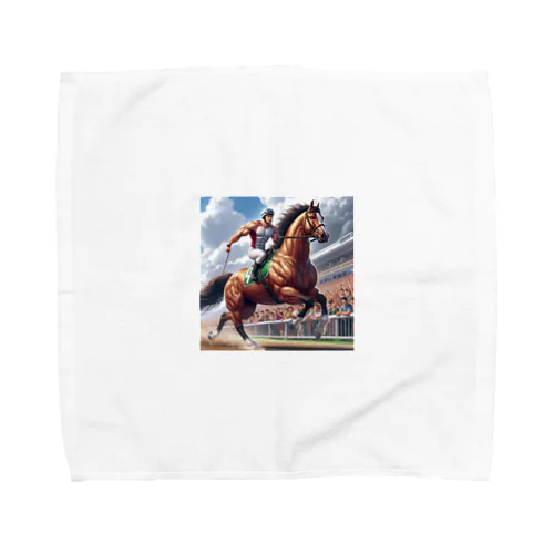 強靭な馬と豪快な男 Towel Handkerchief