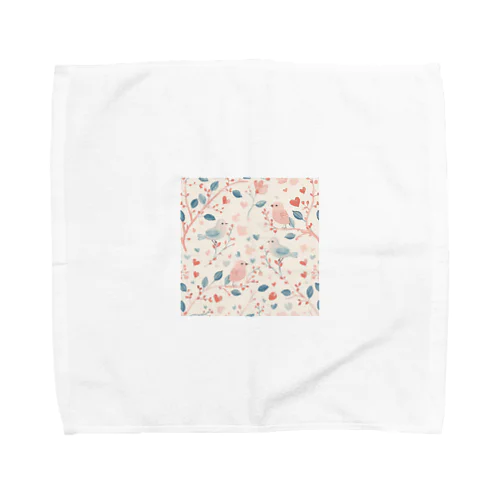 枝　小鳥　可愛い Towel Handkerchief