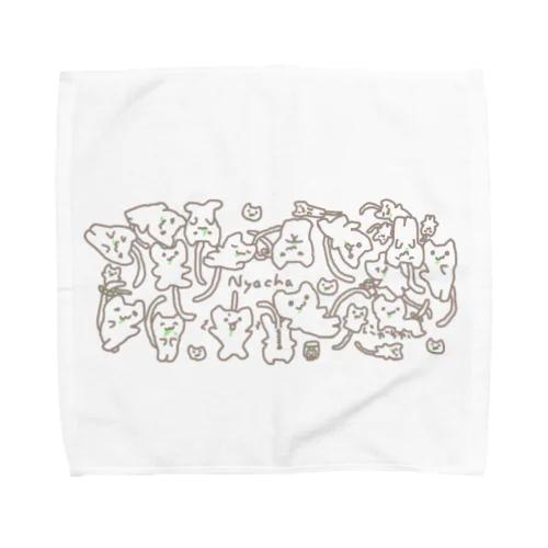 にゃーちゃ、いっぱいにゃ Towel Handkerchief