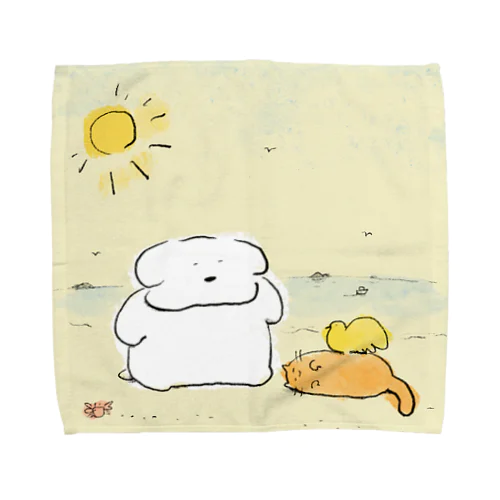 ある日の海辺 Towel Handkerchief