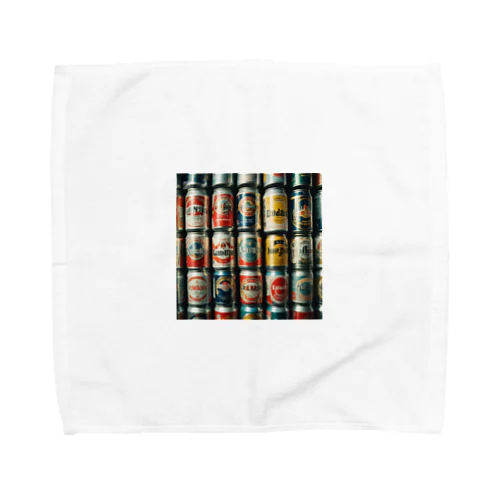 色とりどりの欧米の空き缶 Towel Handkerchief