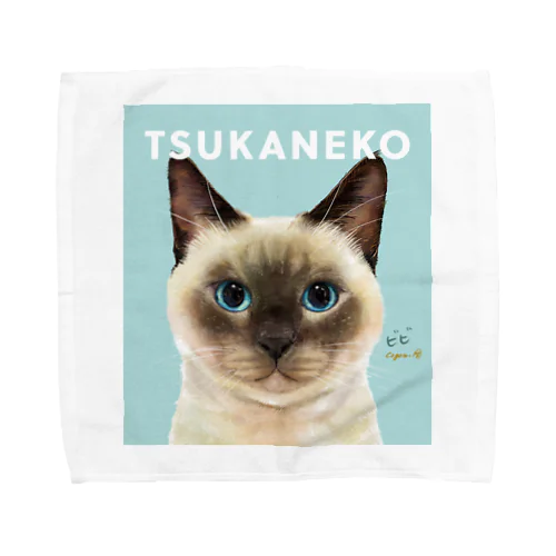 つかねこチャリティー くいしんぼうビビ Towel Handkerchief