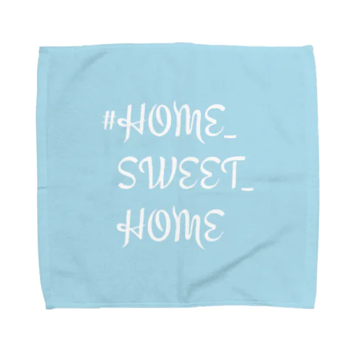 #HOME_SWEET_HOME (淡い空色) Towel Handkerchief