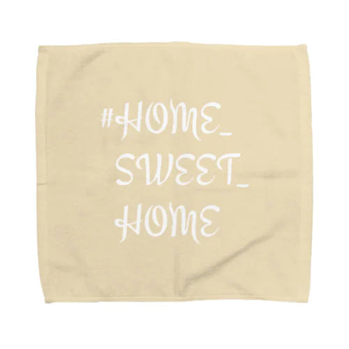 #HOME_SWEET_HOME (淡いベージュ色) Towel Handkerchief