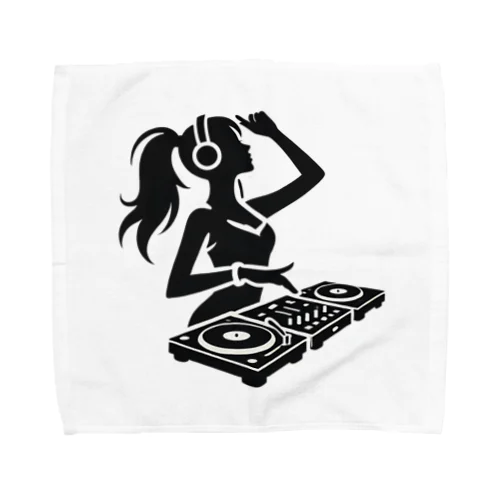 ハッピーガール DJ シルエットver. Towel Handkerchief