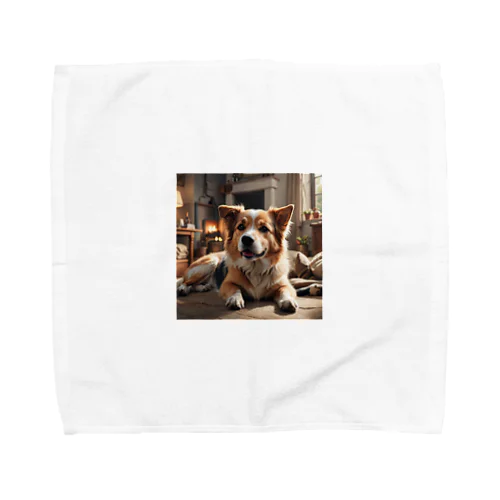 ゴロゴロしてる犬 Towel Handkerchief