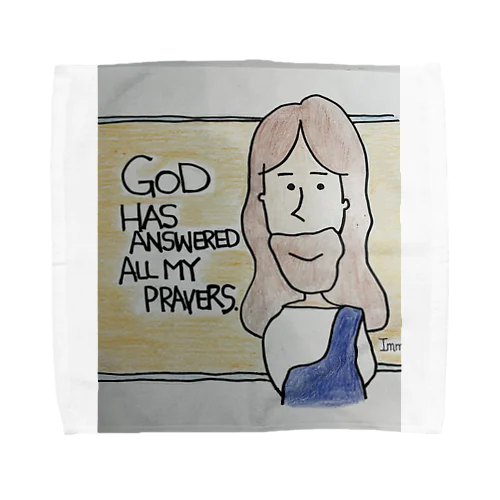 祈りは聞いてくださる。 Towel Handkerchief