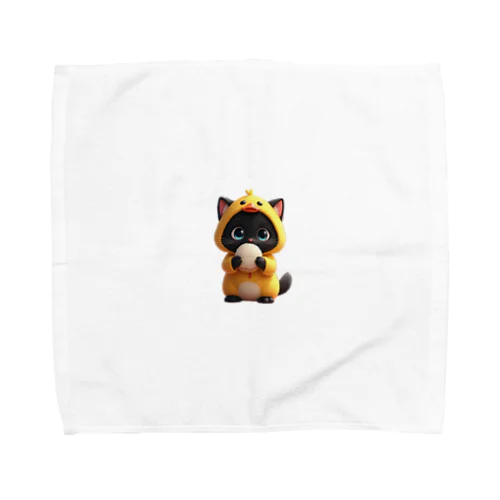 おにぎり大好き黒猫ちゃん🐾🍙 Towel Handkerchief