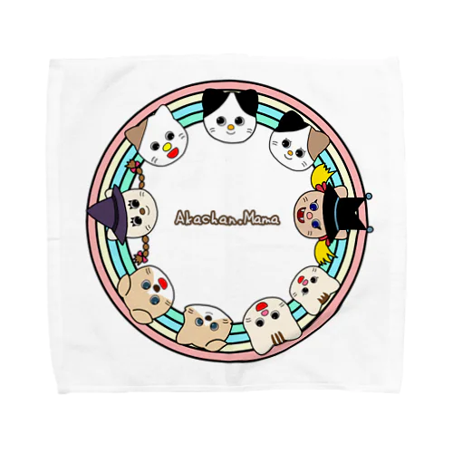 赤ちゃんママの絵本の国タオルハンカチ Towel Handkerchief
