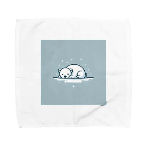 眠るしろくま Towel Handkerchief