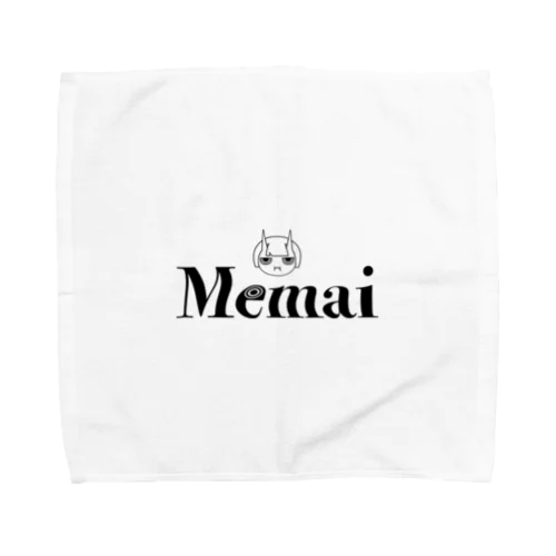 Memaiロゴのアイテム　ブラックver Towel Handkerchief