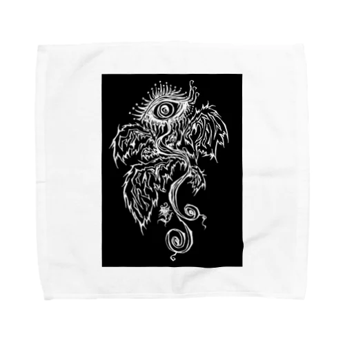 「露悪の、その先へ」（黒） Towel Handkerchief