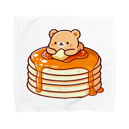 ホットケーキとクマさん Towel Handkerchief