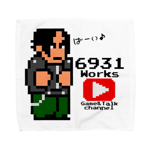 ドット絵ロクサイさん Towel Handkerchief