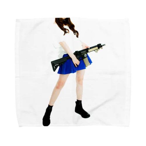 grumble gun girl  Towel Handkerchief