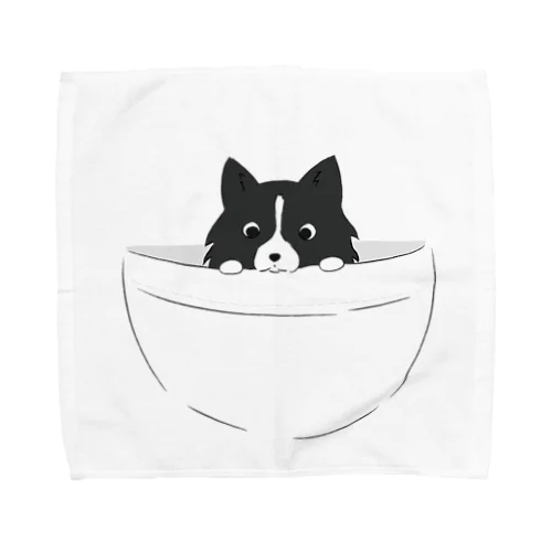 ひょっこりボーダー Towel Handkerchief