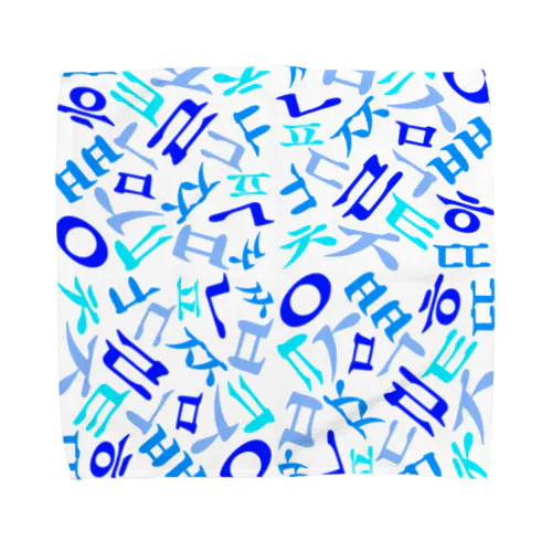 ハングルの子音 Towel Handkerchief