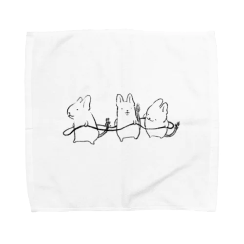 電車ごっこデグー Towel Handkerchief