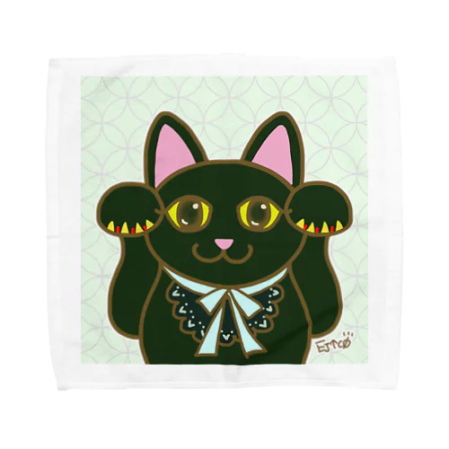 くろキャット Towel Handkerchief